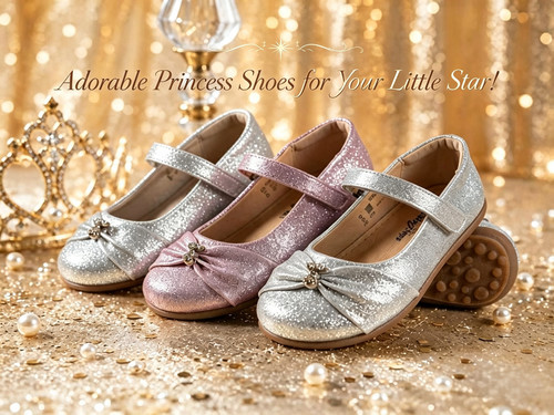 Infants girls glitter shoes - infants,