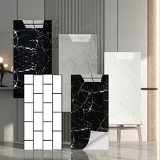 50PCS Self-Adhesive Marble Tiles Sticker Stick On Wall Floor Kitchen Bathroom
