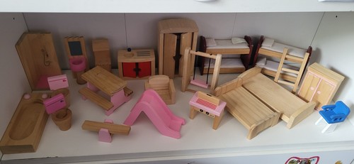 Dolls house furniture wooden - dolls,