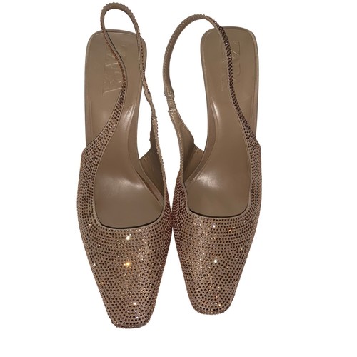 Zara rhinestone slingback - zara,