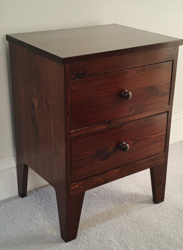 Solid pine bedside - x,