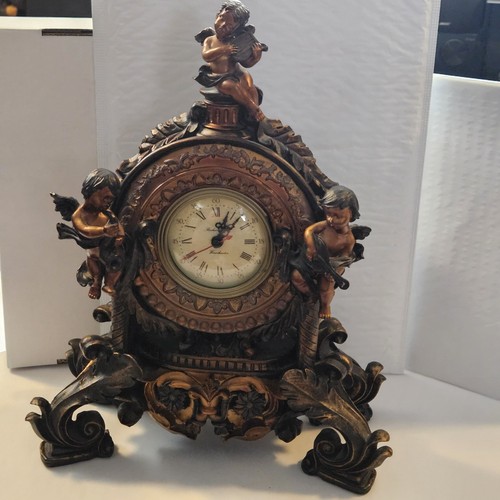 Vintage mantel clock - vintage,