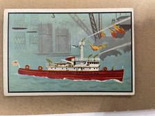 1953 Bowman Firefighters # 46 - Modern Fire Boat