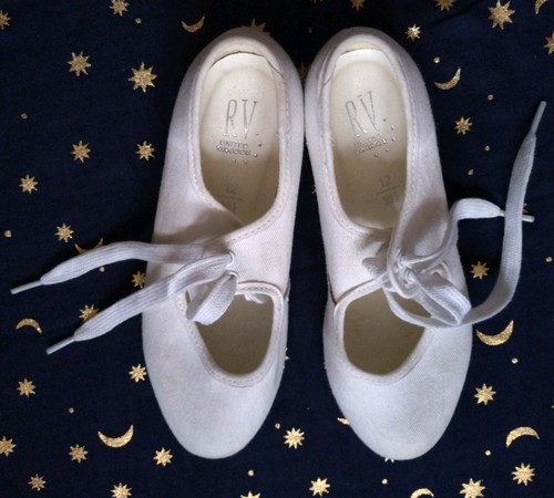Girls white tap shoes size - white,