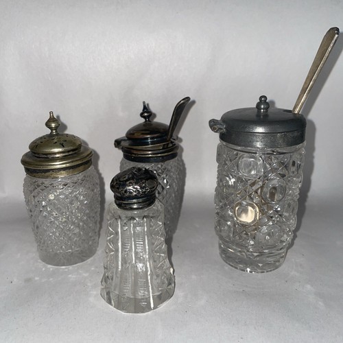 Lot antique condiment - 4,