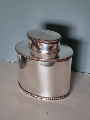 George iii oval tea - tea, canister