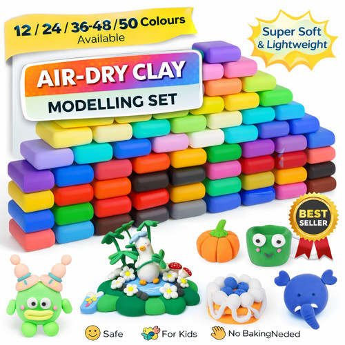 Air dry clay - clay, set