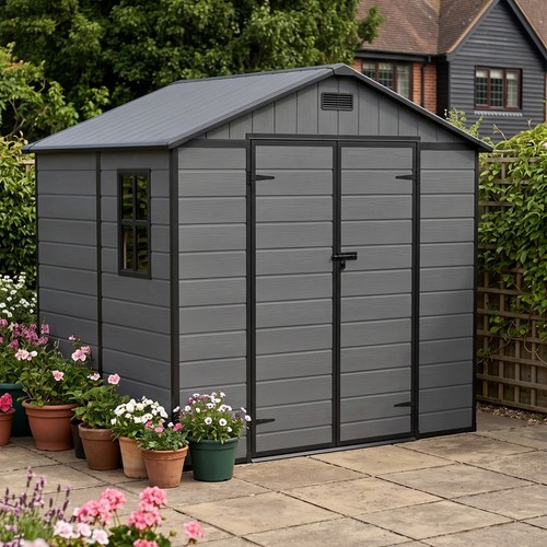 8x6ft garden shed plastic - garden,