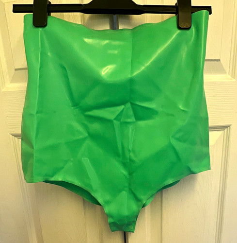 Libidex green latex knickers - latex,