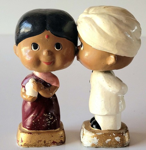 Vintage 1950s chalkware indian - vintage,
