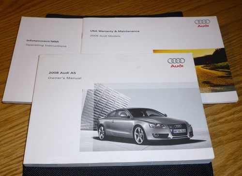 2008 audi owners manual set - audi,
