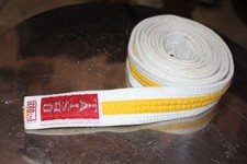 Taisho Taekwondo belt martial arts Adult  280cm white/Yellow