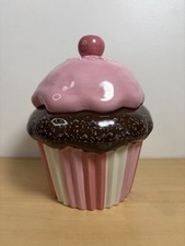Cupcake Cookie Jar Ceramic