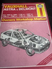 VAUXHALL ASTRA & BELMONT HAYNES MANUAL 1984 - 1991 