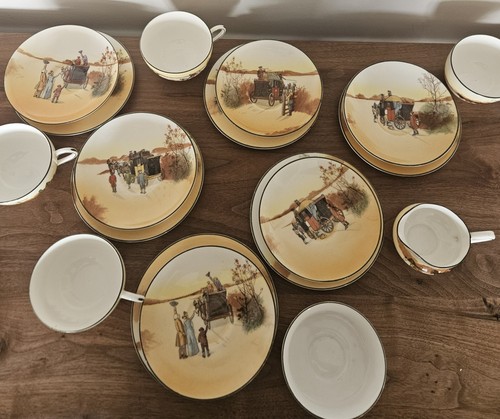 Antique royal doulton coaching - antique,