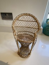 Wicker peacock chair - wicker,