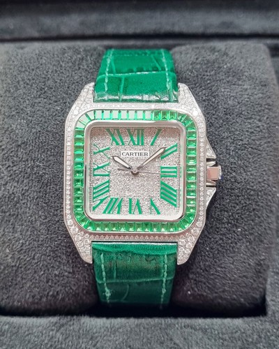 Cartier santos 100 custom set - cartier,