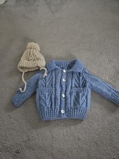 Baby Boy Blue Hand Knitted