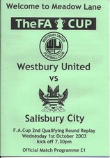 Westbury United V Salisbury