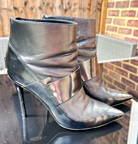 Allsaints black leather ankle - allsaints,