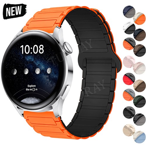 Magnetic silicone watch band - silicone,