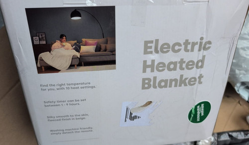 Heated blanket throw 160x130cm - heated,