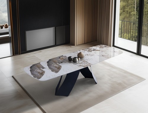 Ceramic extending dining table - ceramic,