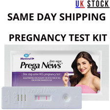 PREGNANCY TEST CHECK KIT PREGANEWS FAST N EASY TO USE RESULT IN 5 MINS-UK STOCK
