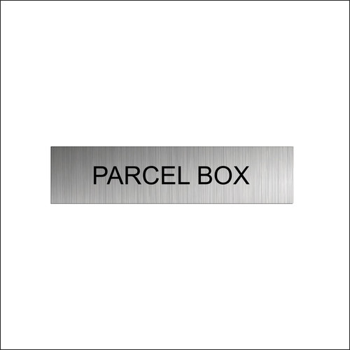 Parcel box aluminium wall door - aluminium,