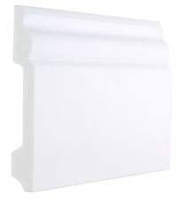 Skirting Boards  White Plastic PS  Ogee 100 x 14 x 2900mm