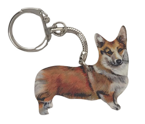 Pembroke welsh corgi keyring - pembroke,
