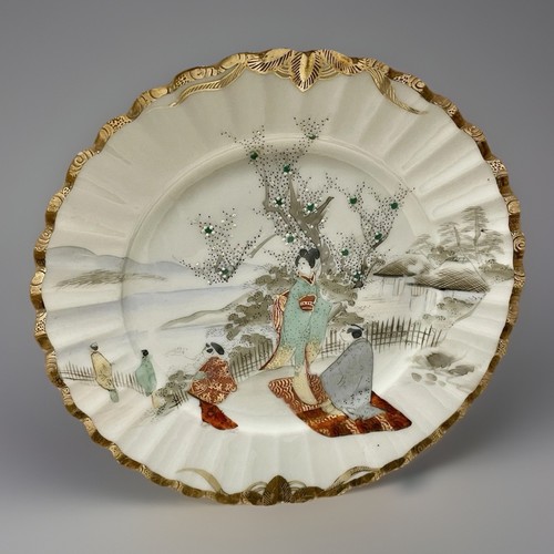Meiji period kutani - period, plate