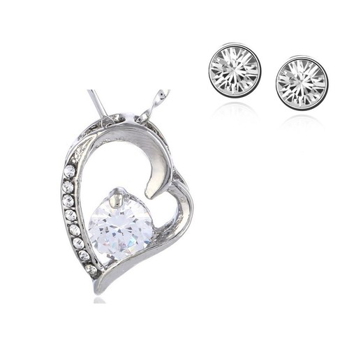 Ladies heart necklace - ladies,