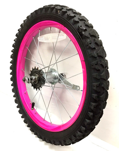 Bicycle rear pink - 16",