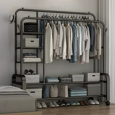 Heavy Duty Double Clothes Rail