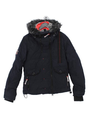 Superdry parka jacket blue - superdry,