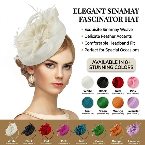 Sinamay fascinator hat pillbox - sinamay,