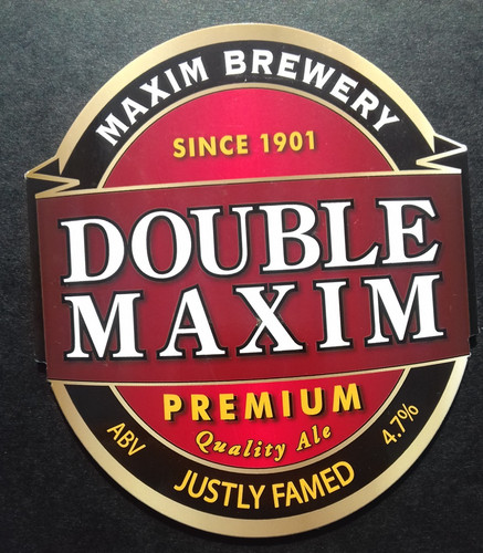 Maxim brewery hand pump - brewery, badge