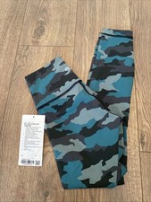 Lululemon Wunder Under High Rise Tights 25 Inch UK Size 6 US Size 2 Camouflage