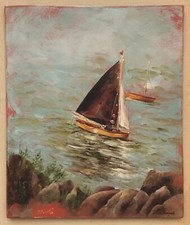 Original Painting "Boats" Isle