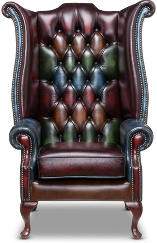 Chesterfield chair patchwork - chesterfield,