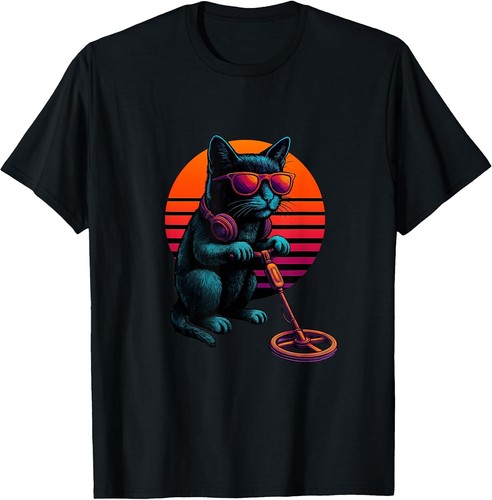 Retro cat with detector - cat,