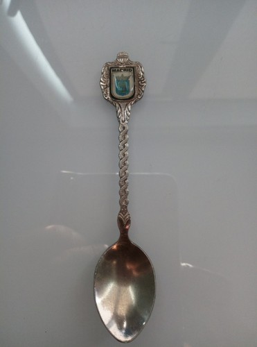 Madrid vintage enamel - madrid, silver