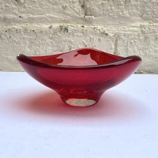 Vintage retro Whitefriars ruby