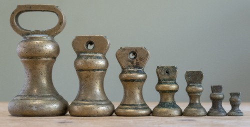 Set antique vintage brass - antique,