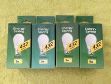 4 x 9W BC Crompton Round compact fluorescent 2700K warm white