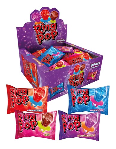 Bazooka ring pop lollipops - bazooka,