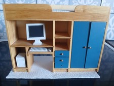 12th Scale.  Dolls House High Sleeper Bed.