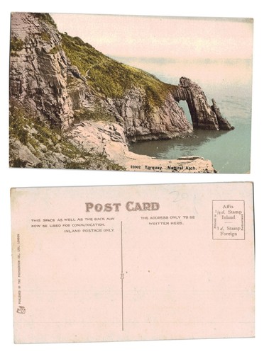Vintage postcard torquay - postcard,