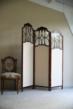Antique Edwardian Mahogany Folding Bedroom Privacy Dressing Screen
